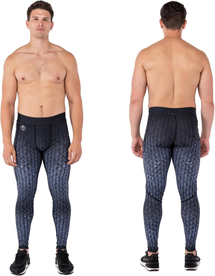 Kapow Meggings Performance Range – Herren Sportleggings mit Taschen: Lang, Perfekt für Sport wie Fit