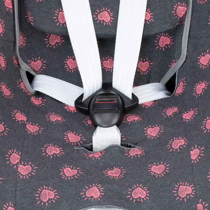 JYOKO KIDS Bezug kompatibel mit Cybex Gold Sirona M2 iSize (FLUOR HEART), FLUOR HEART