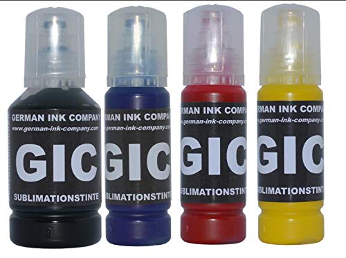 Sublimationstinte für Ecotankdrucker - GIC Starterpack mit 350ml für (102) ET-2700, ET-2750, ET-3700