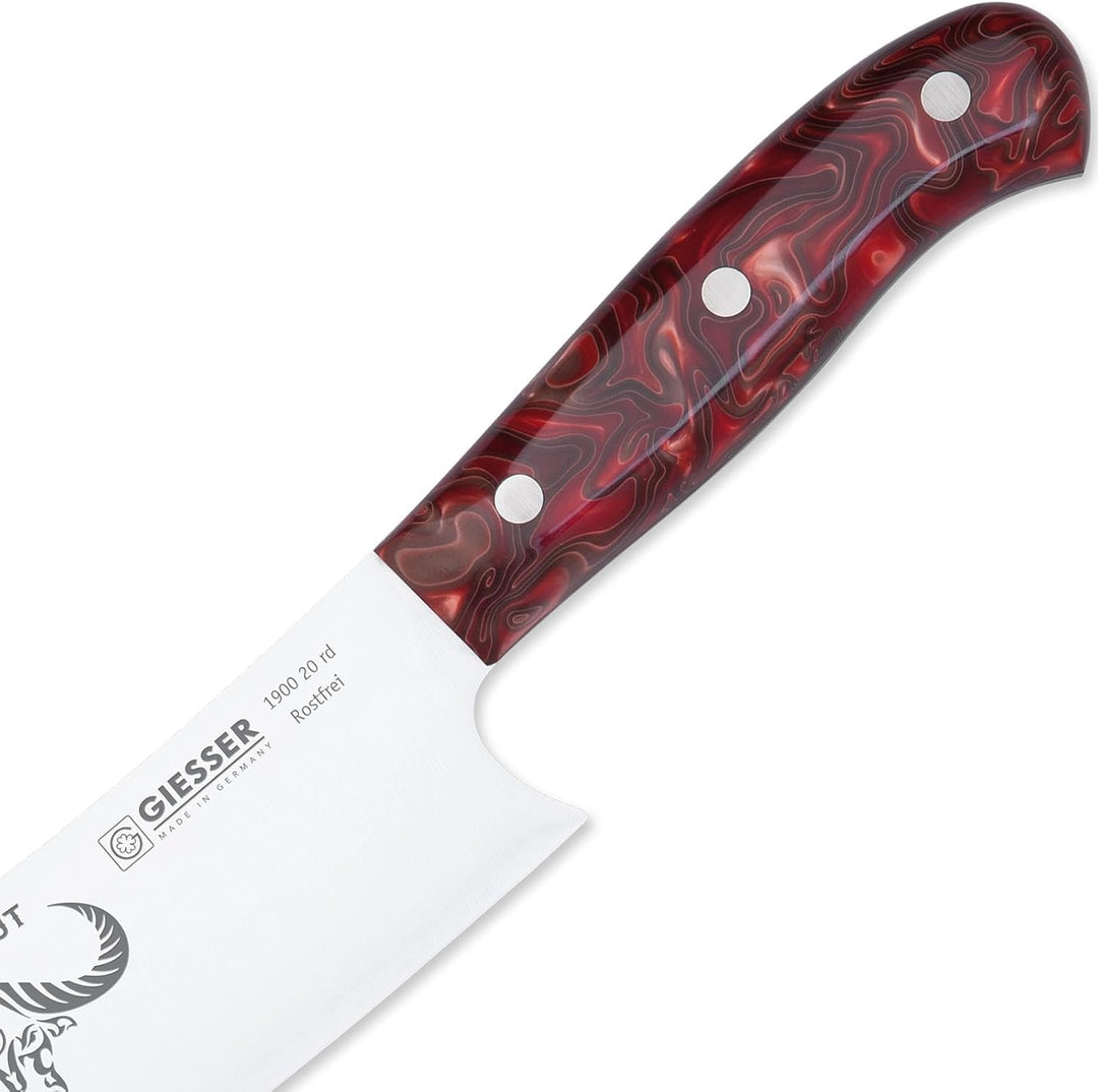 GIESSER seit 1776 - Made in Germany - PremiumCut, Red Diamond, Tranchier Set 2 teilig, Kochmesser 20