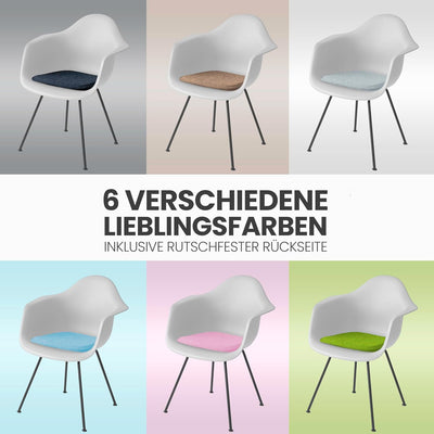easy and green Sitzkissen Filz - Made in Germany - Stuhlkissen Filzkissen Stuhl - Sitzkissen Stuhl -