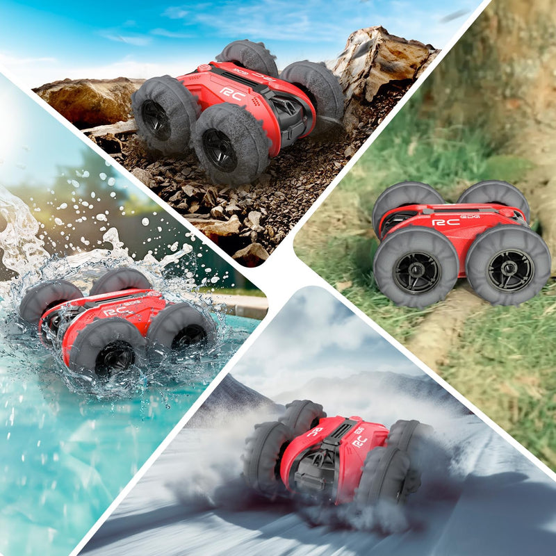 Nawerhfe Amphibienfahrzeug Ferngesteuertes Auto 3 4 5 6 7 8 Jahre, RC Auto Car Spielzeug ab 3-12 Jun
