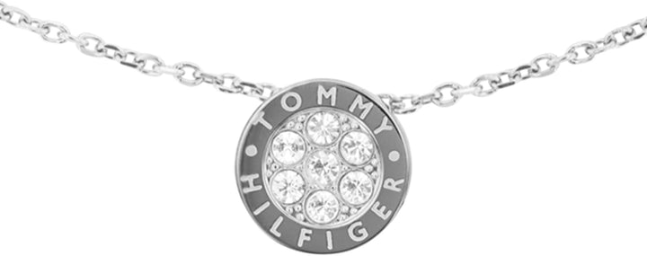 Tommy Hilfiger Jewelry Halskette mit Anhänger für Damen aus Edelstahl mit Kristallen - Erhältlich au