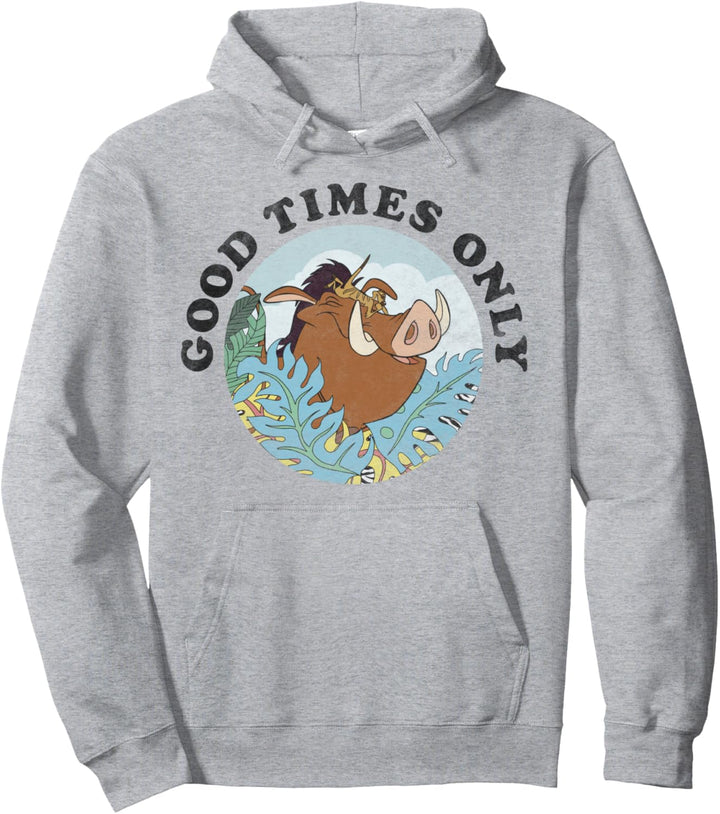 Disney Lion King Timon & Pumba Good Times Only Pullover Hoodie