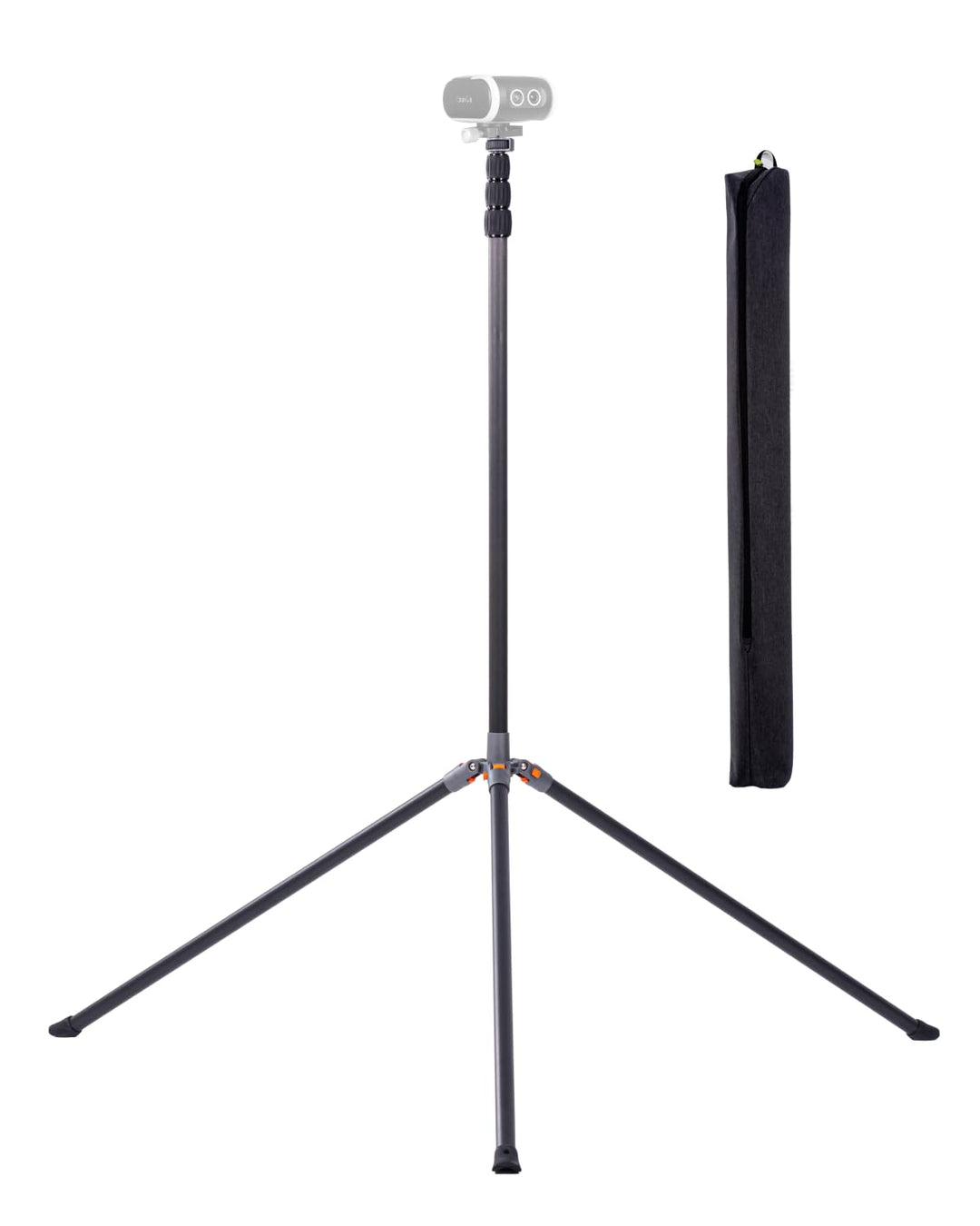 XbotGo NT4 PRO Carbonfaser-Kamerastativ 3,9m – Höhenverstellbar & faltbar mit Tragetasche, luftgedäm