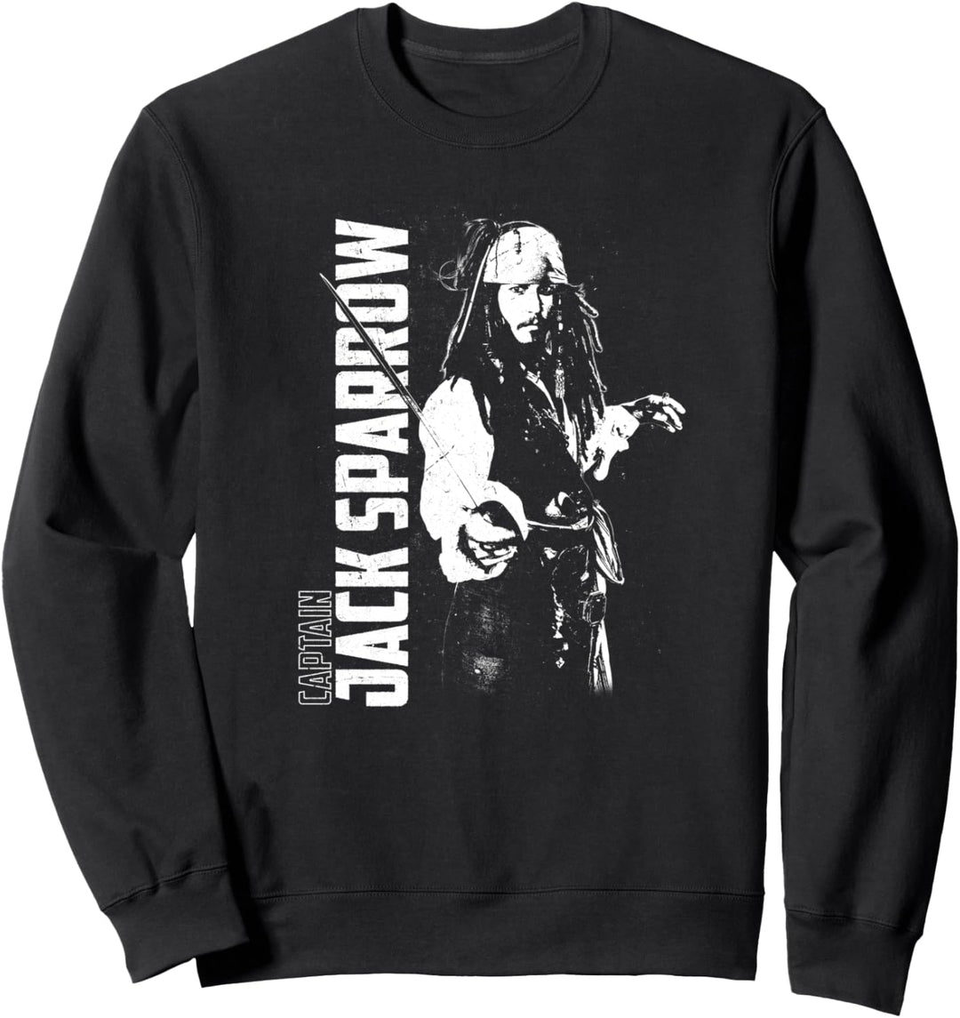 Disney Pirates of the Caribbean Captain Jack Sparrow Poster Sweatshirt