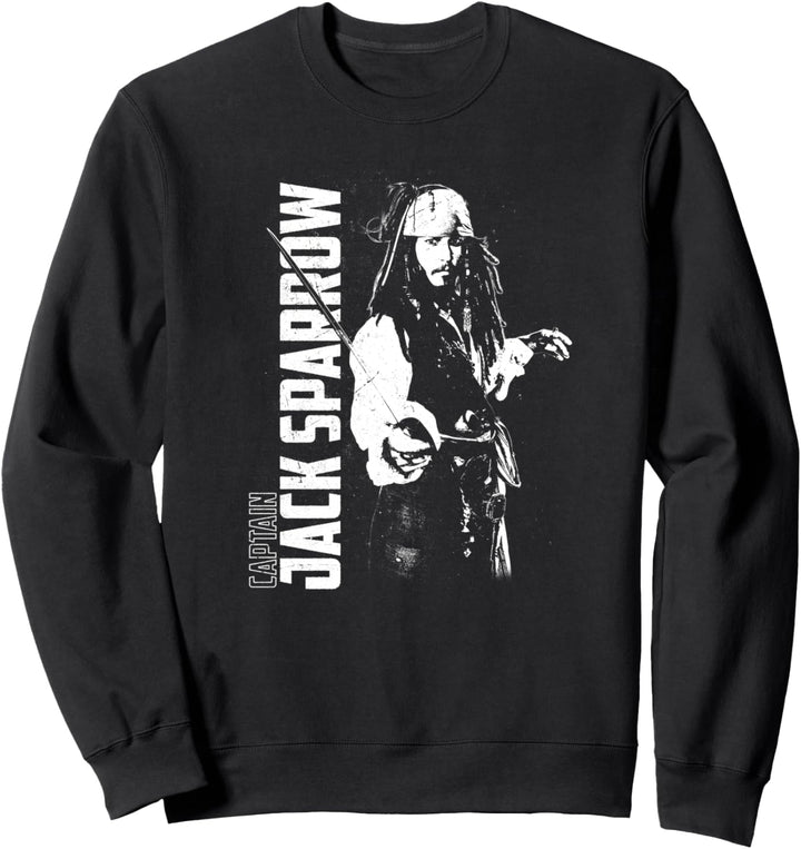 Disney Pirates of the Caribbean Captain Jack Sparrow Poster Sweatshirt
