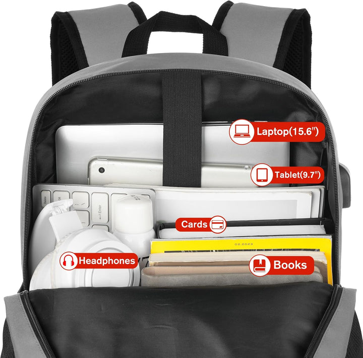YAMTION 17,3 Zoll Rucksack Herren und Damen,Schulrucksack Jungen und Mädchen Teenager,Schulranzen Sc