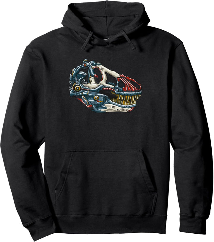 Roboter Dinosaurier Kopf Pullover Hoodie