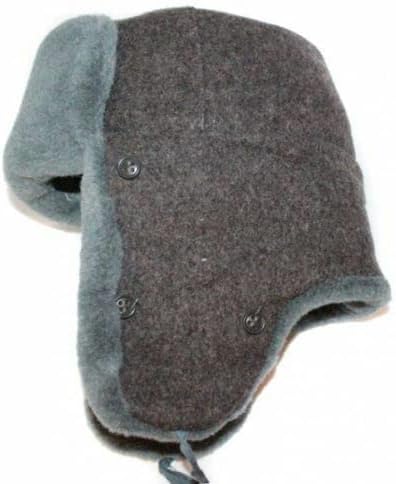 RUSSIANSTORE Ushanka-Mütze aus natürlicher Wolle, Original der Sowjetischen Zeit, russische Armee, v