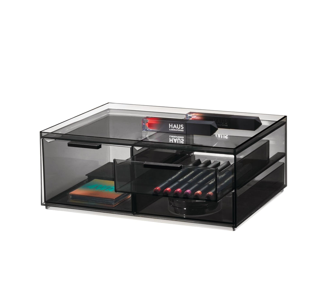 iDesign Make-up Organizer, Schmink Aufbewahrung mit 3 Schubladen aus der Signature Series by Sarah T