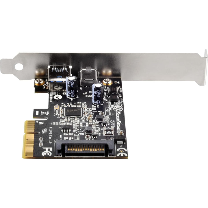 SilverStone SST-ECU03 - SST-ECU03 - PCI-E Erweiterungskarte 1x USB 3.1 Typ C, 1x USB 3.1 Typ A, 10Gb