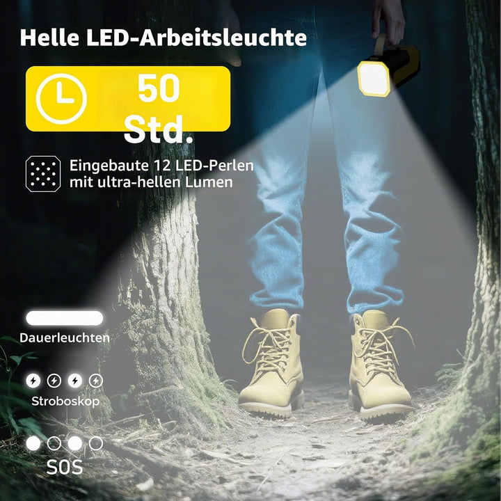 Laptop Powerbank 70000mAh, Power Bank 100W USB-C mit integriertem &amp; einziehbarem Kabel, Externer Akk