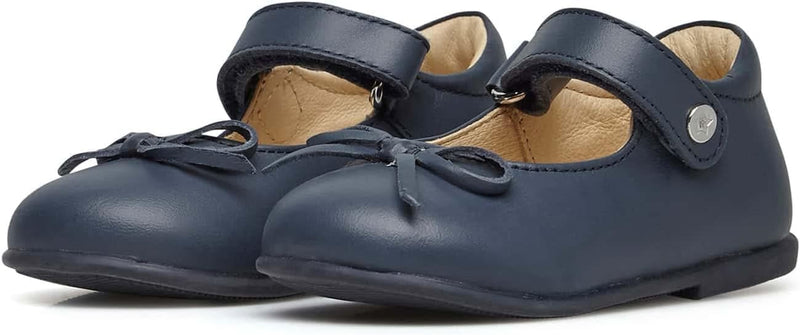 Naturino Ballet-Ballerinas aus Kalbsleder mit Schleife, 19 EU Blau