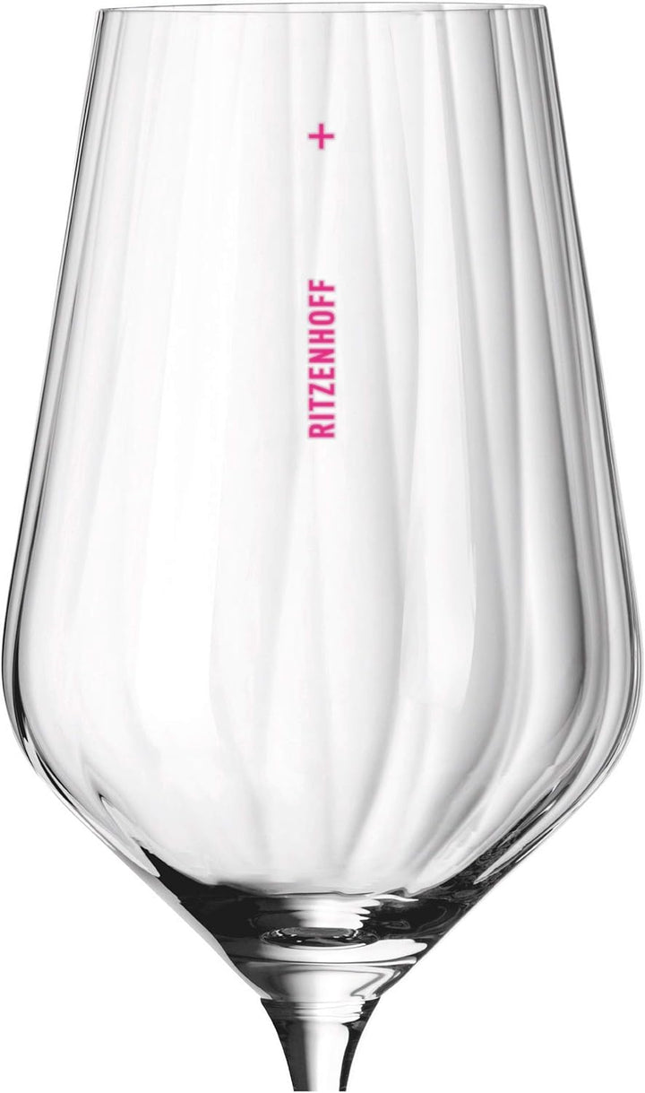 RITZENHOFF 3671001 Weissweinglas Set 300 ml - Serie Sternschliff Set Nr. 1, 2 Stück - mit Relieflini