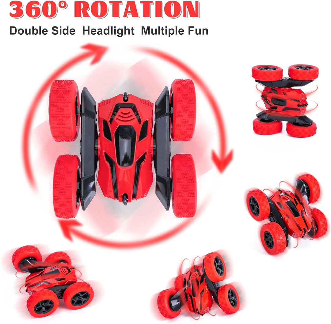Ferngesteuertes Auto für Kinder RC Stunt Auto 4WD 2.4 Ghz Fernbedienung 360° Flip RC Auto Offroad mi