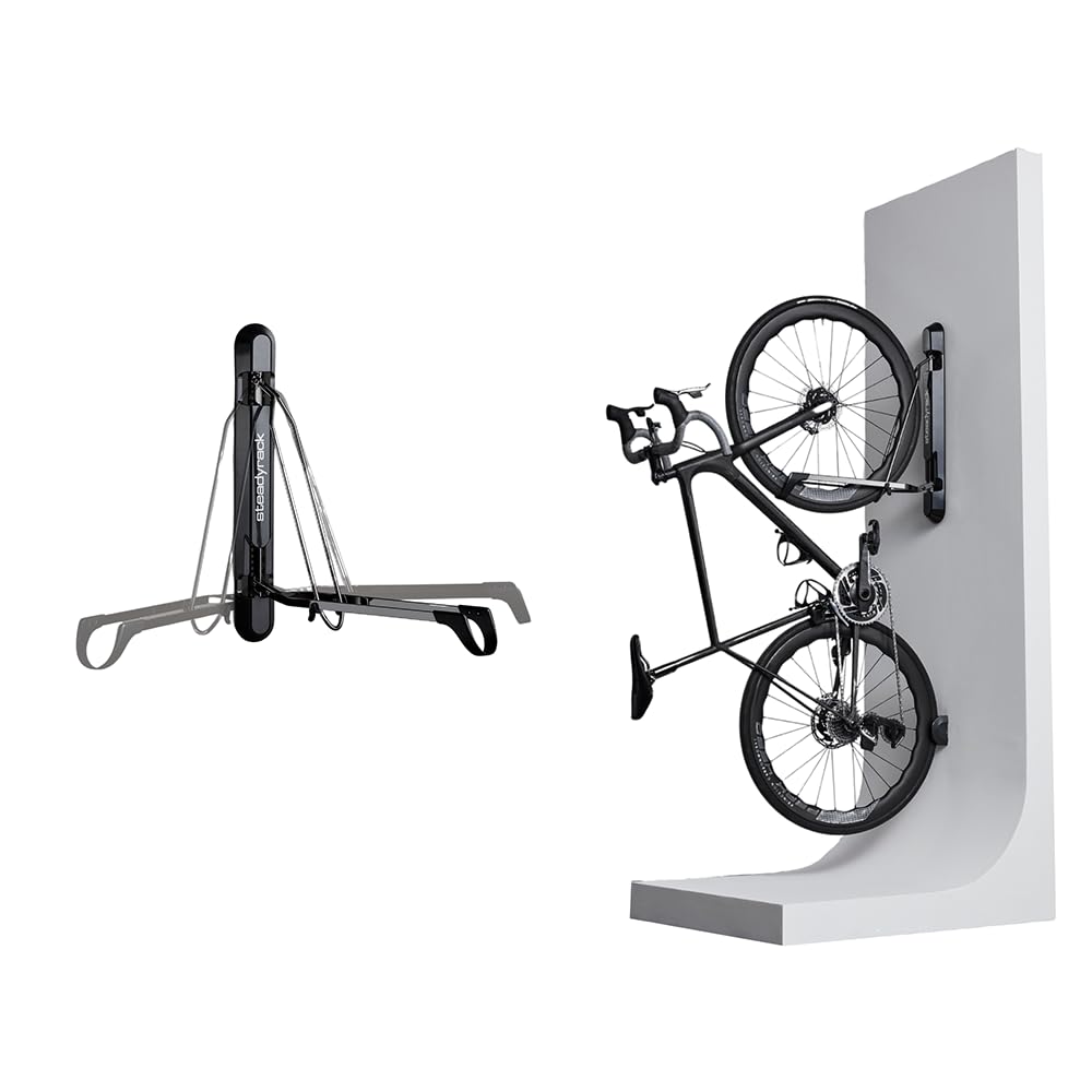 Steadyrack ProFlex Narrow Fahrrad Wandhalterung - Vertikale Fahrradhalterung klappbar für Garage &amp; W