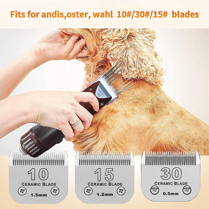 Hundezubehör aus Edelstahl Führungskamm in 8 Farben, kompatibel mit heiniger/MOSER Max45,50/Andis/Os