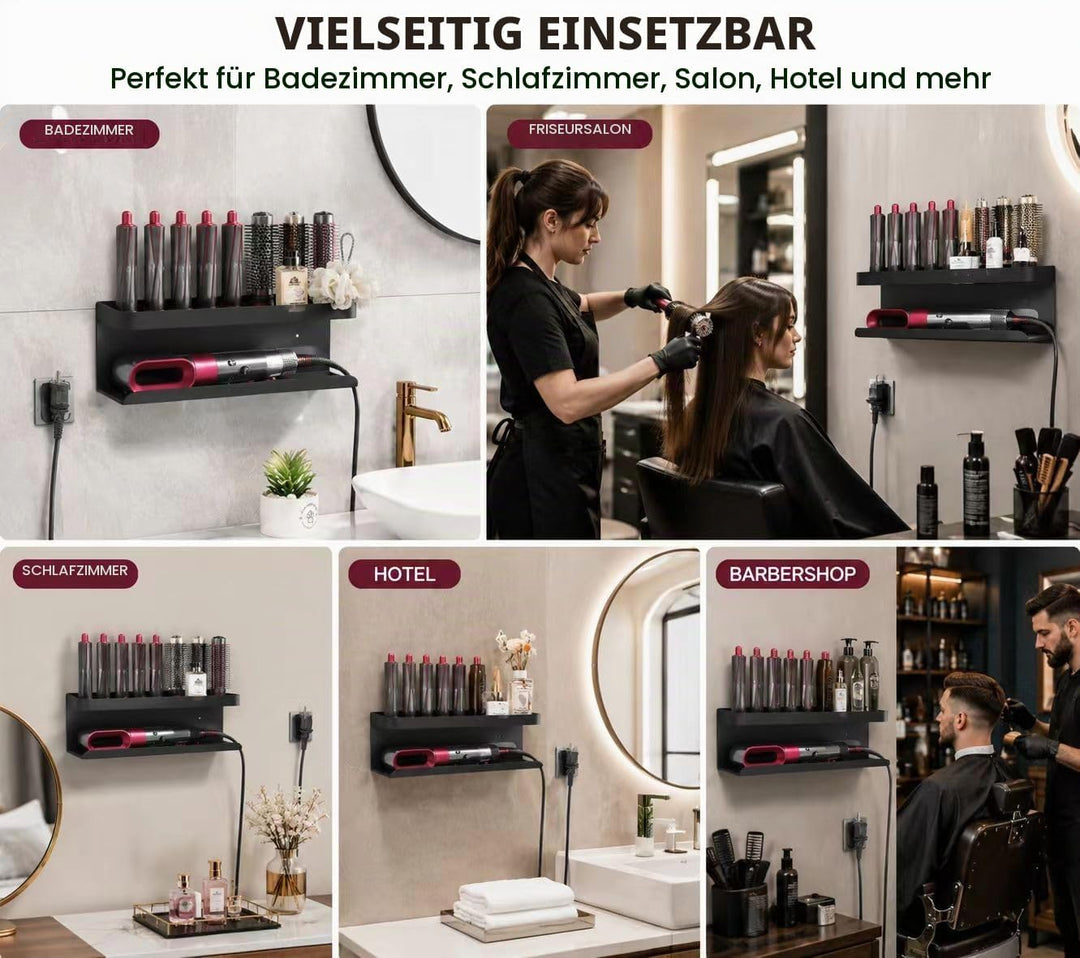 Morwealth Halterung für Dyson Airwrap Ohne Bohren, 2 in 1 Wandhalterung Halterung für Dyson Airwrap
