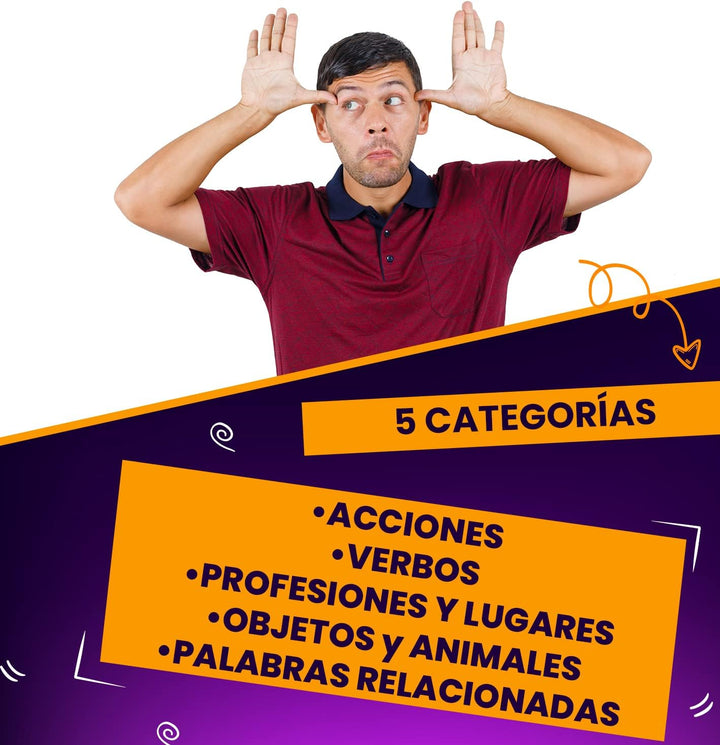Glop Mimika - Juego de Mímica - Juegos de Mesa - Juegos de Mesa Adulto para Fiestas Con Amigos - Jue