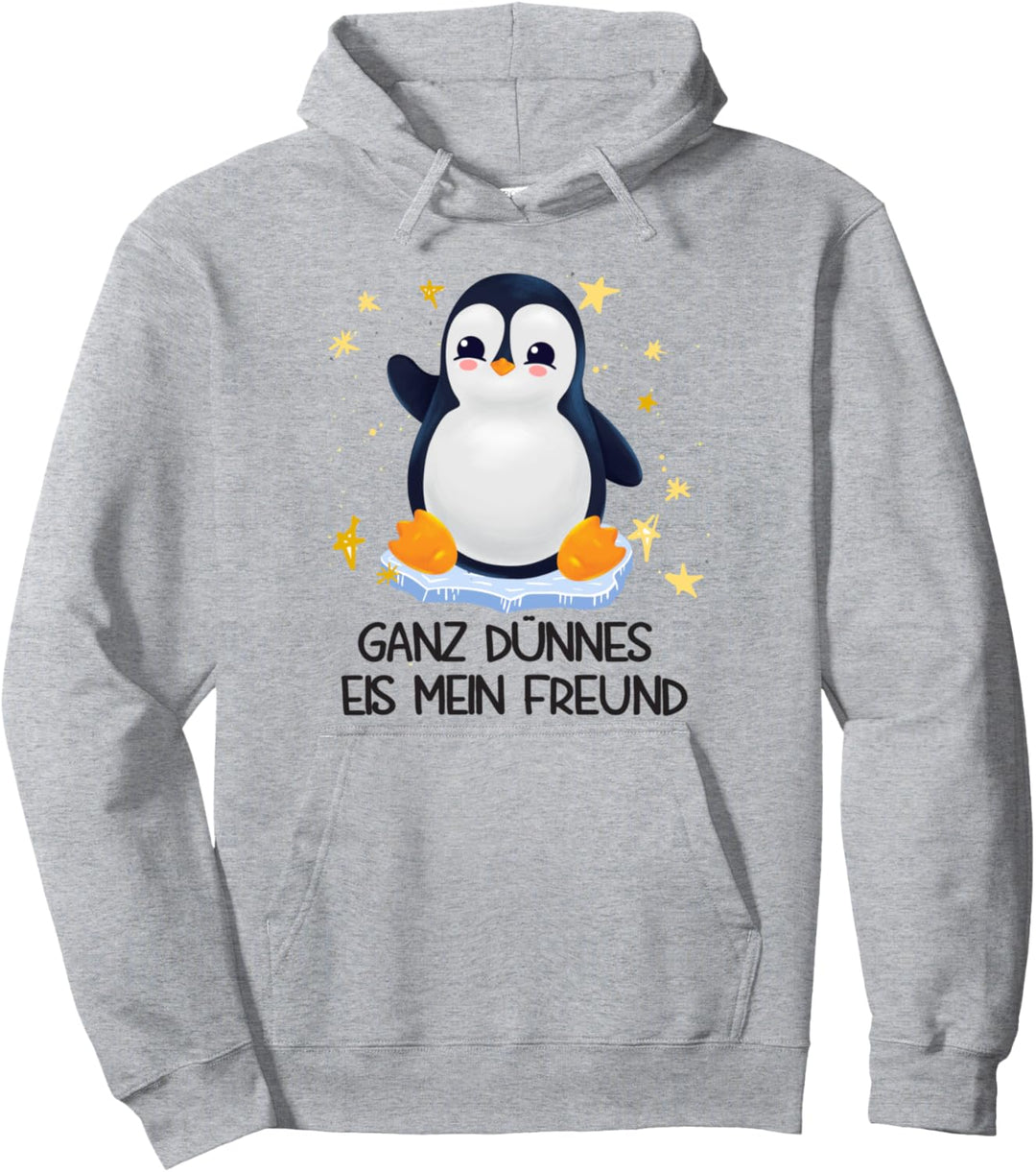 Pinguin Ganz Dünnes Eis Mein Freund Pullover Hoodie