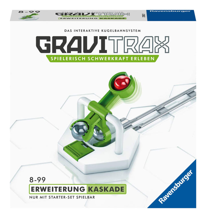 Ravensburger GraviTrax Erweiterung Kaskade - Ideales Zubehör für spektakuläre Kugelbahnen, Konstrukt