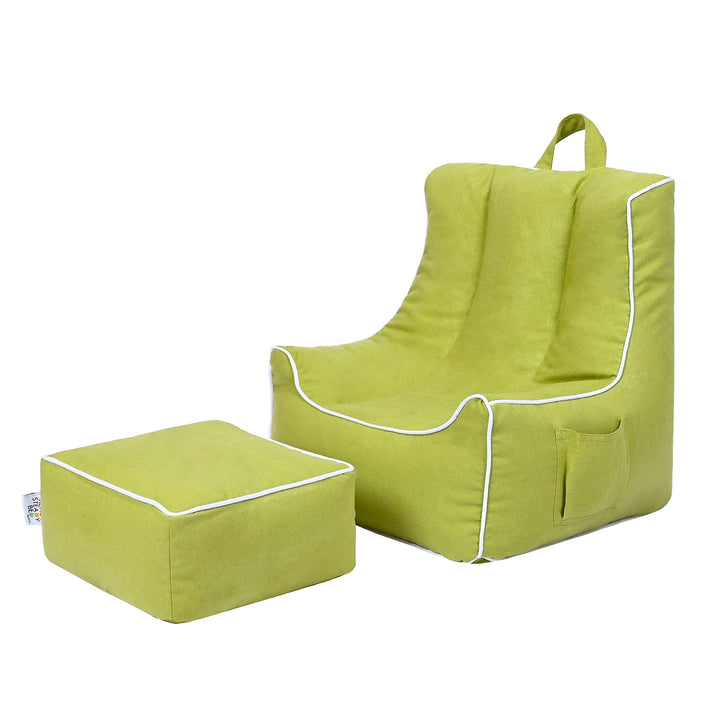 Ready Steady Bed sitzsack Kinder mit Fusshocker - Kinder Sessel mit füllung - Kindersessel Mädchen u