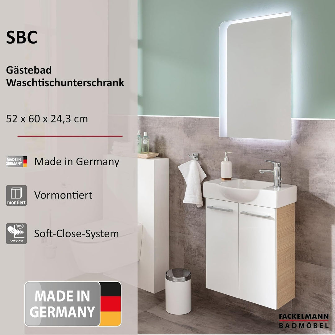 FACKELMANN SBC Mini Waschtischunterschrank 55 | Art.Nr: 84641