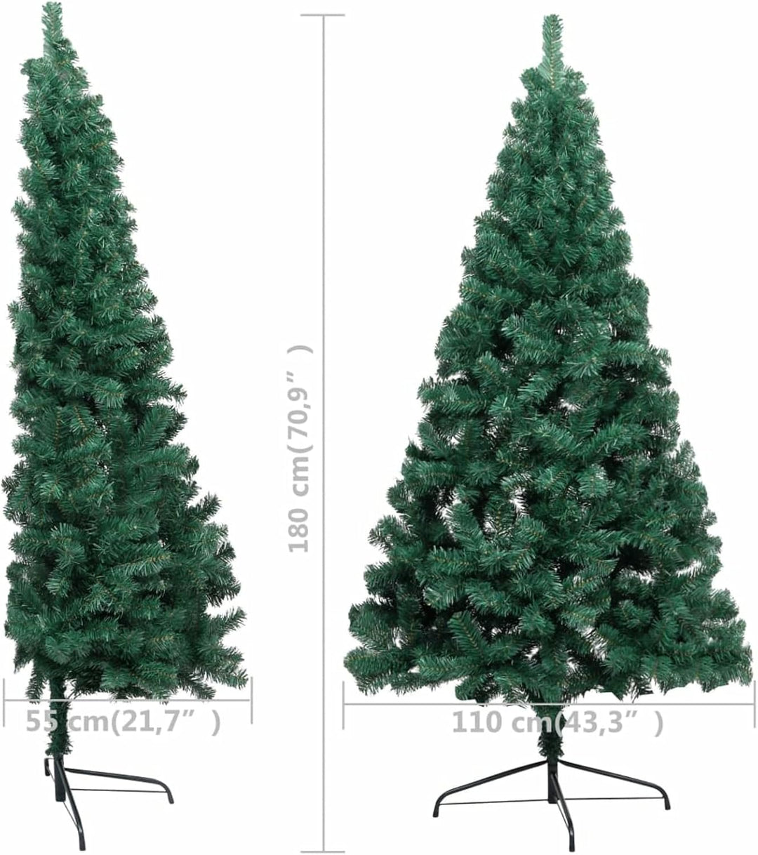 Susany Künstlicher Halb Weihnachtsbaum mit Ständer Christbaum Tannenbaum Dekobaum Kunstbaum Weihnach