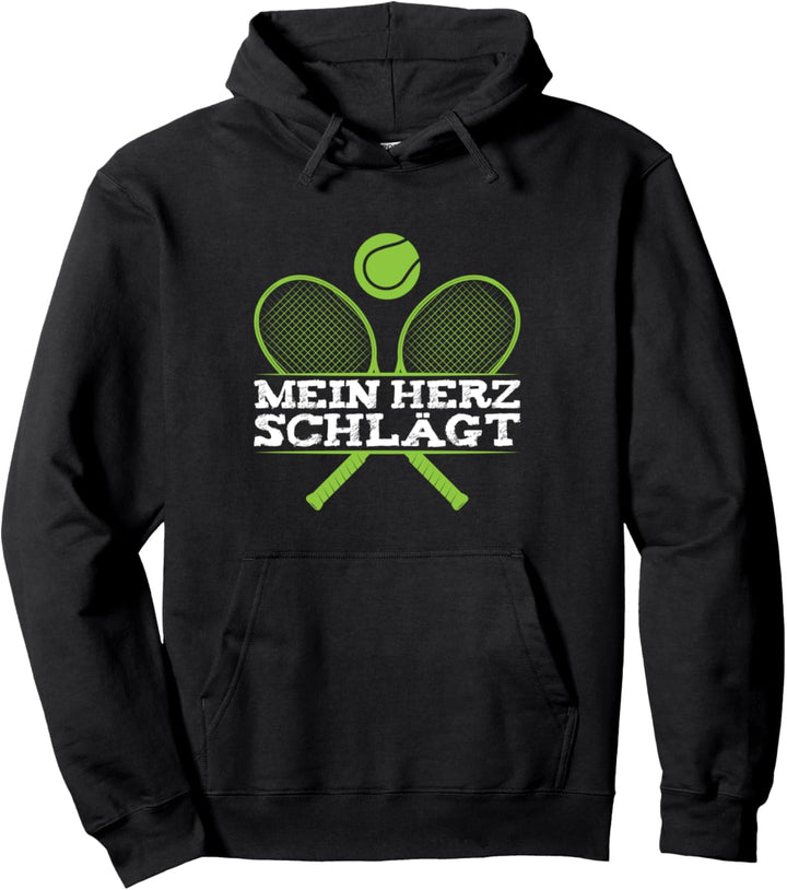 Tennisspieler Mein Herz Schlägt Tennis Pullover Hoodie