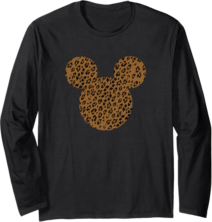 Disney Mickey And Friends Mickey Mouse Cheetah Print Langarmshirt