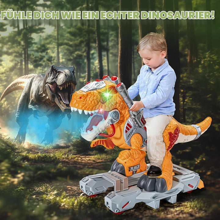 Kids Dinosaur Vehicles Electric Vehicles for Toddlers Orange Dino, Orange Dino