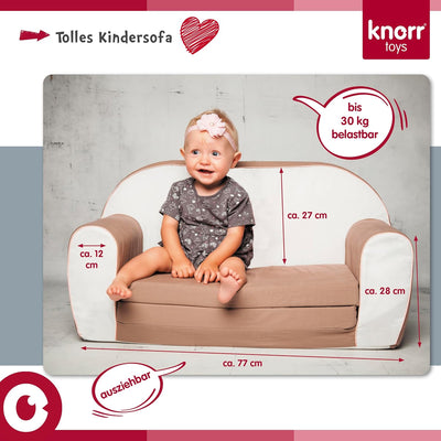 Knorrtoys 68485 Kindersofa-Royal Grey, grau