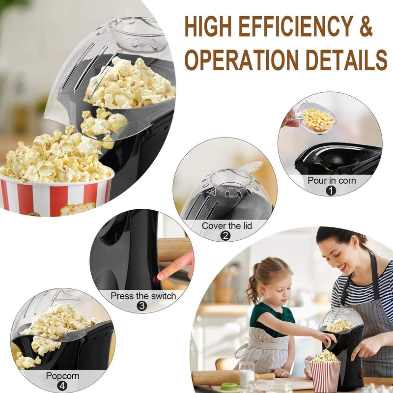 COOCHEER 5261_B_EU Popcorn Maschine, Kunststoff