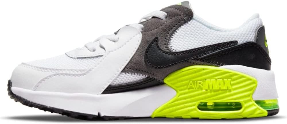 Nike Herren Air Max Excee Sneaker 27.5 EU White Black Iron Grey Volt, 27.5 EU White Black Iron Grey