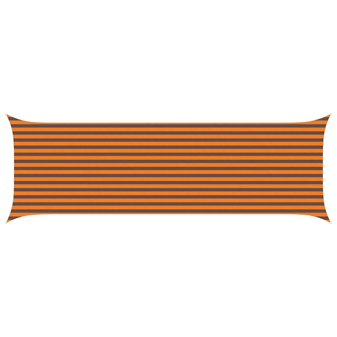 vidaXL Sonnensegel Orange und Braun 6 x 2 m 100% Polyester Oxford, Outdoor Schatten, UV-beständig, r