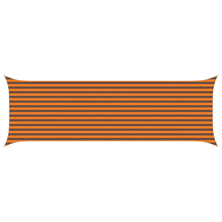 vidaXL Sonnensegel Orange und Braun 6 x 2 m 100% Polyester Oxford, Outdoor Schatten, UV-beständig, r