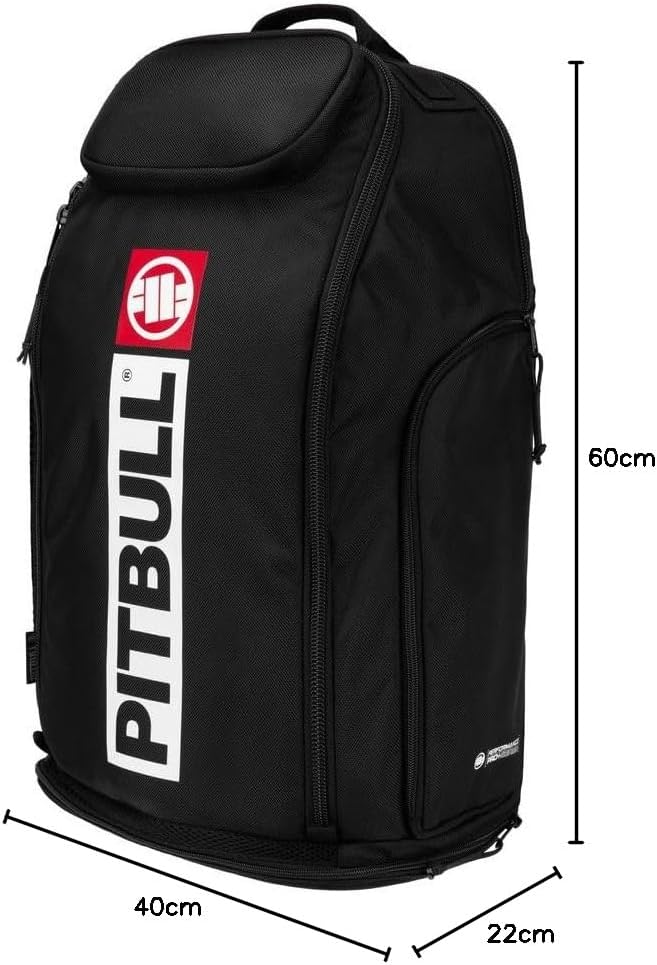 Pitbull Sportrucksack Rucksack Backpack für Herren Pit Bull West Coast Airway Hilltop II Schwarz Wei