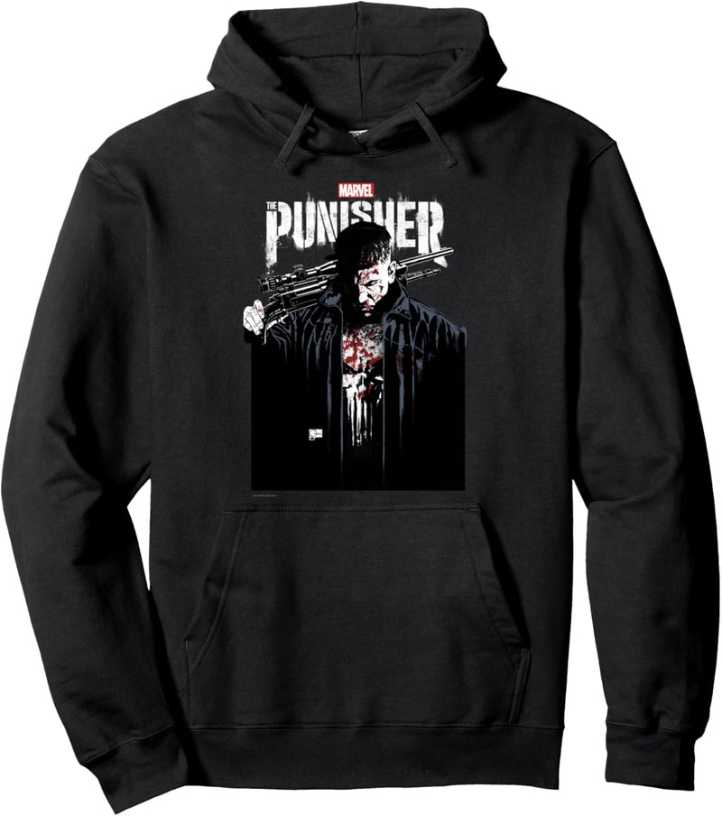 Marvel The Punisher Contrasting Portrait Pullover Hoodie