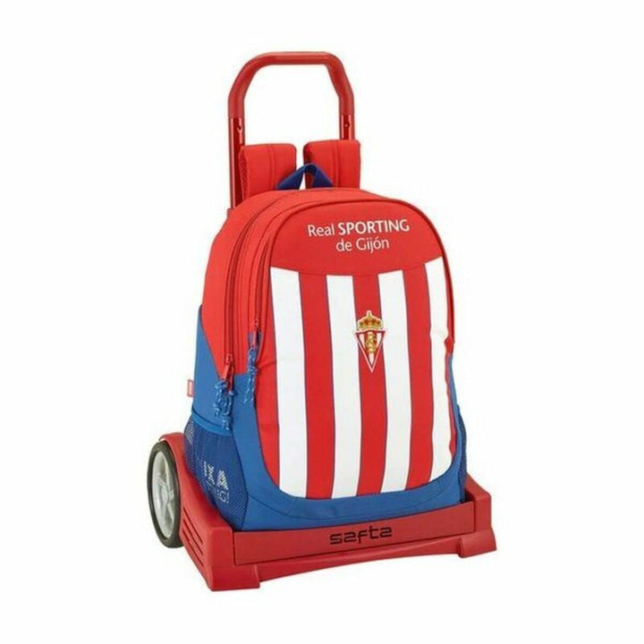 Ergonomischer Rucksack Real Sporting De Gijon mit Trolley Safta Evolution