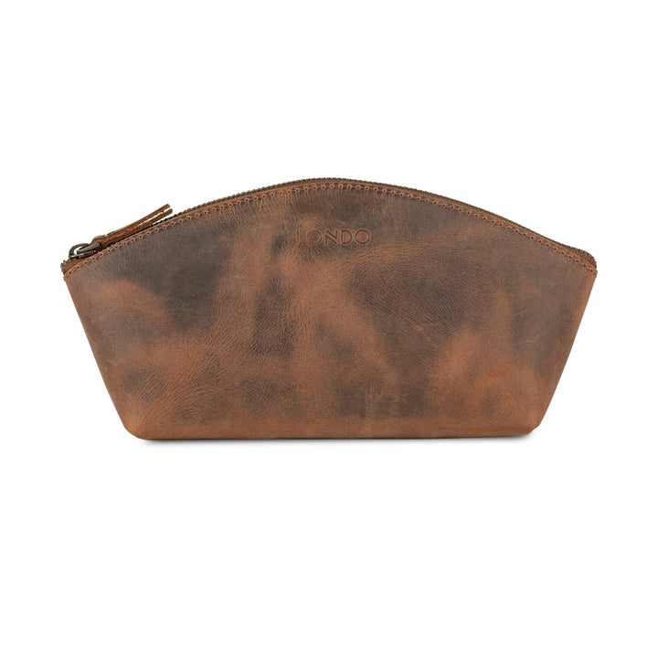 LONDO Handtasche aus echtem Leder, vielseitig einsetzbar, Gondel-Stil, Unisex Cinnamon, Cinnamon