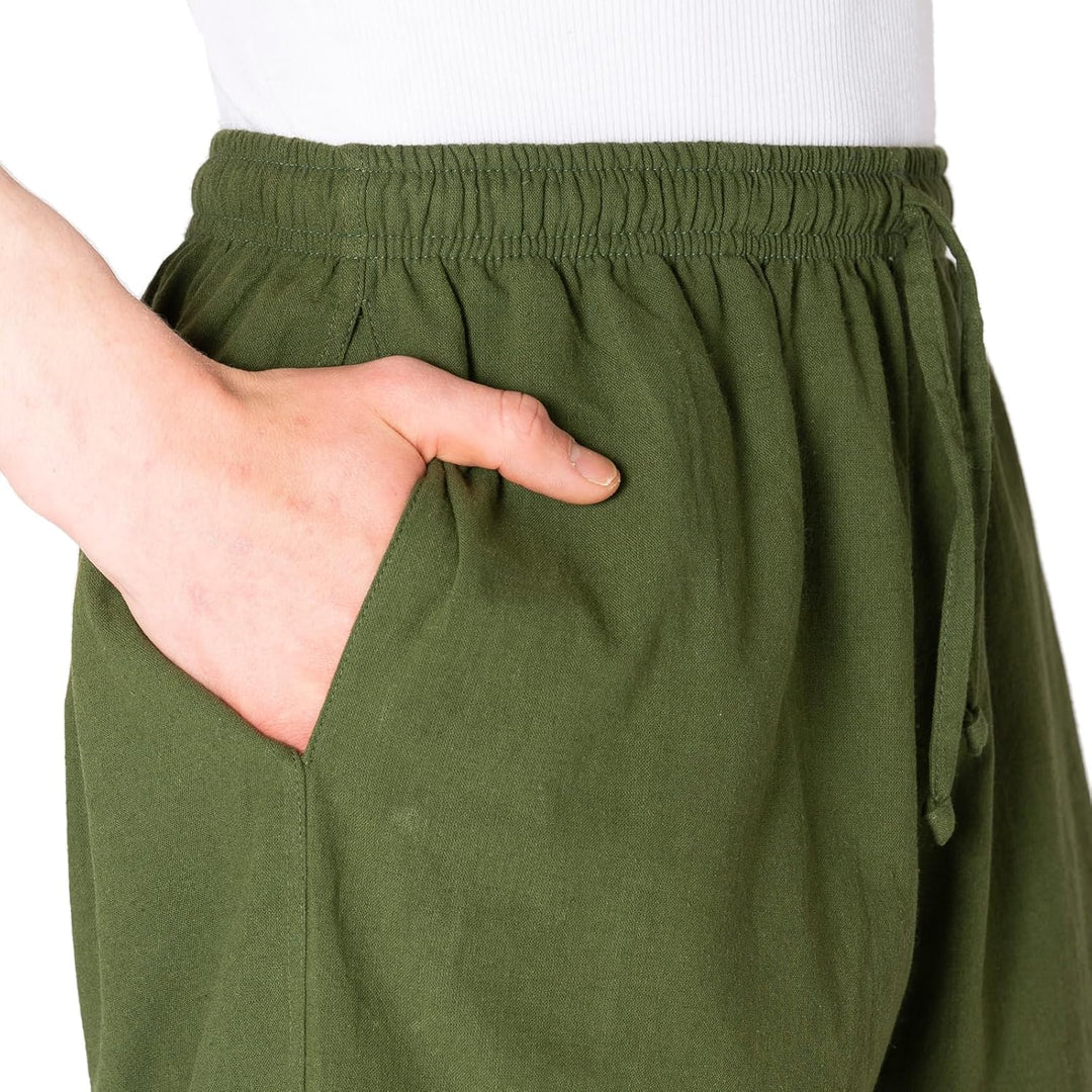PANASIAM Cargohose | Bequeme Herren Sommerhose mit 4 praktischen Taschen | Stoffhose aus Baumwolle |