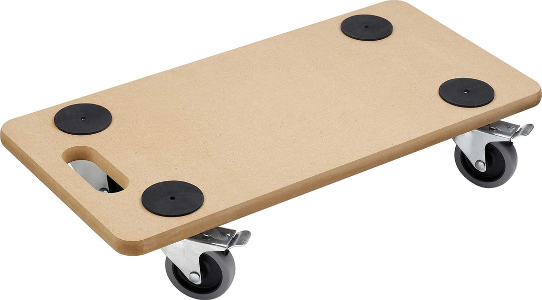 Metafranc Transportroller 590 x 290 mm - 200 kg Tragkraft - MDF-Platte - TPE-Räder / Möbelroller mit