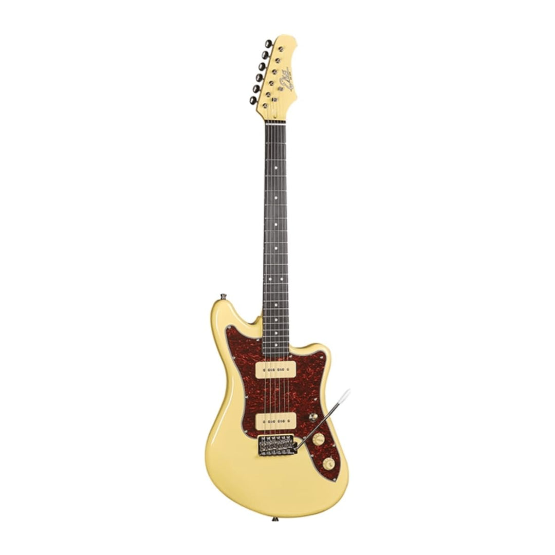 Eko Camaro VR 2-90 Cream E-Gitarre mit Pick-Up P-90, Creme