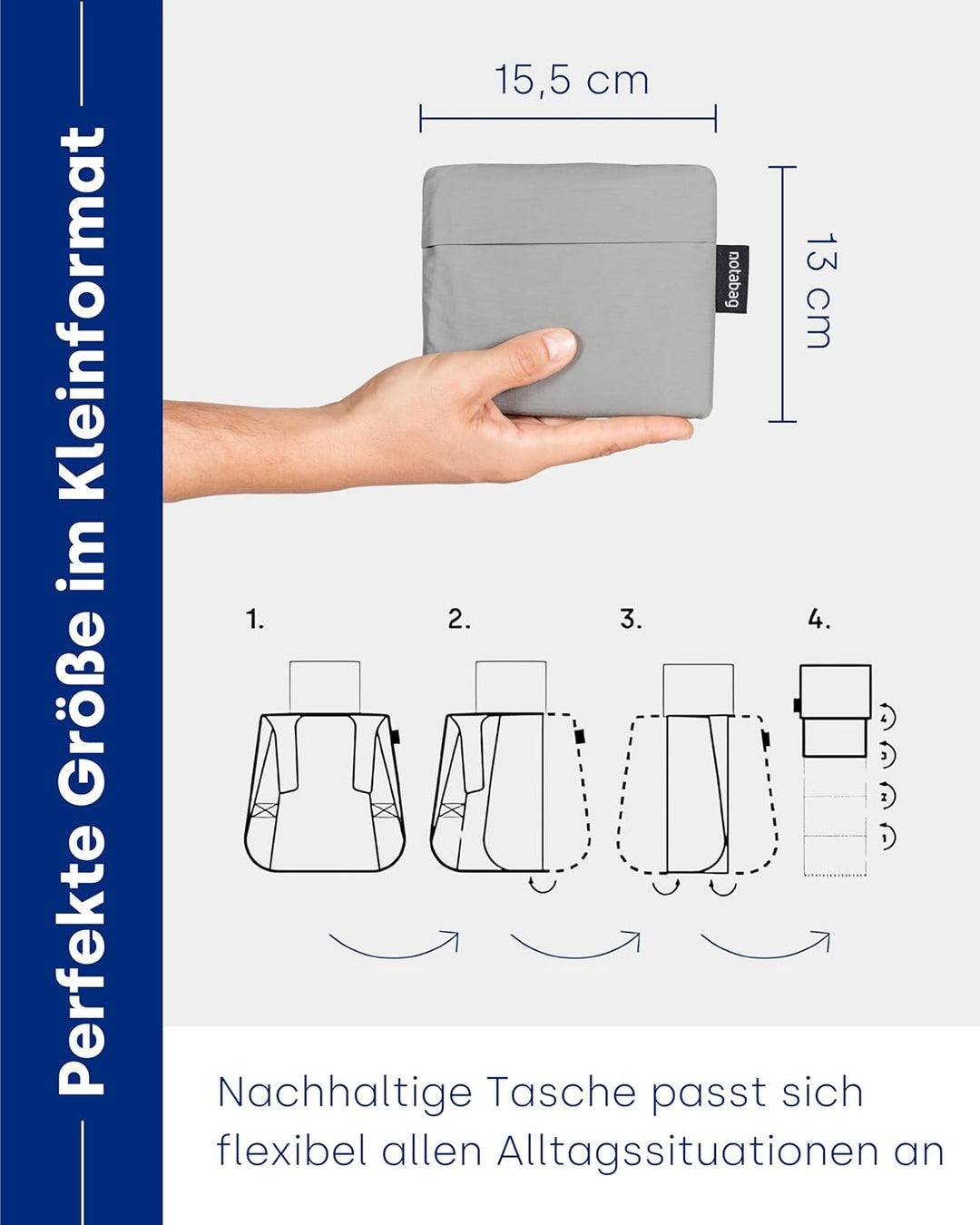 Notabag Unisex Original Gepäck-Handgepäck Original Grau, Original Grau
