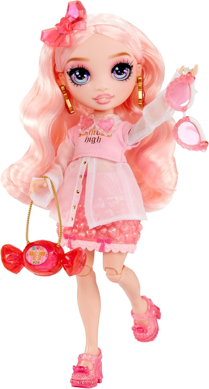 Rainbow High Creative Crystals Bella - Pinkfarbene 28 cm Modepuppe mit Make It Kit für Kristall-Acce