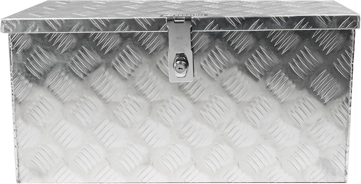 PROREGAL Deichselbox TITAN Anhängerbox für PKW Anhänger Alubox abschliessbar mit Deckel & 2 Schlüsse