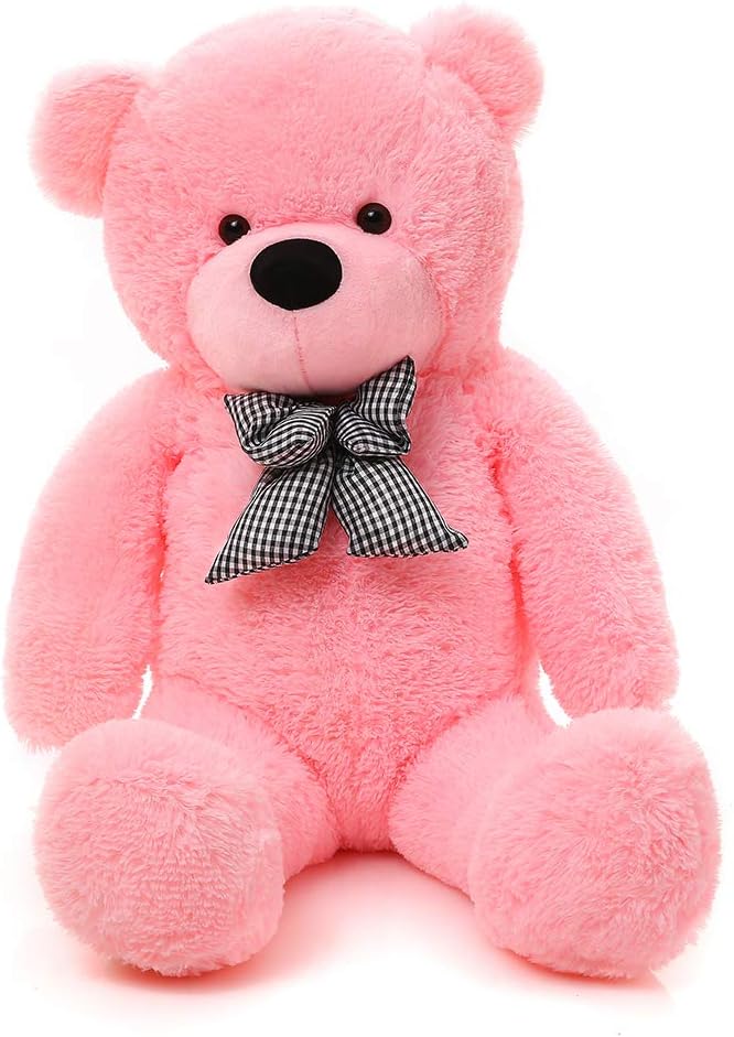 Plüschtier Teddybär Gross XXL - Rosa Stofftier Kuscheltier Bär 100 cm Gross - zum Kuscheln und Spiel
