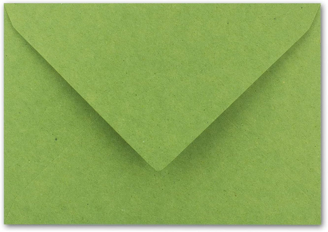 1000x Vintage Brief-Umschläge DIN C5 Kraftpapier 120 g/m² - 157 x 225 mm - Hellgrün (grün) Recycling