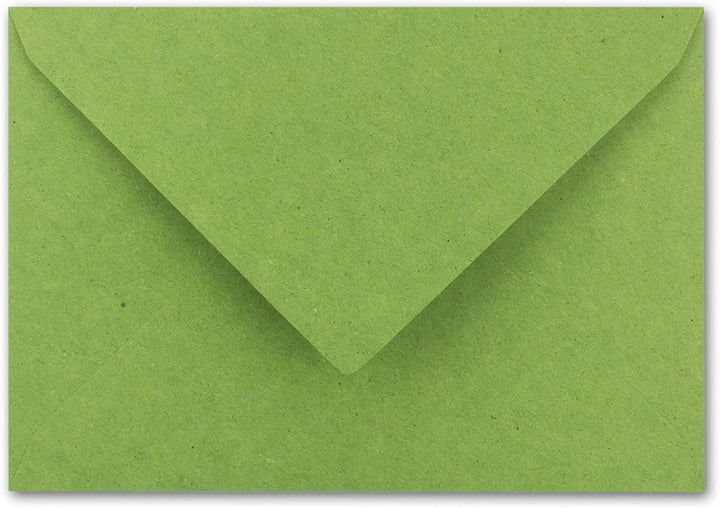 1000x Vintage Brief-Umschläge DIN C5 Kraftpapier 120 g/m² - 157 x 225 mm - Hellgrün (grün) Recycling